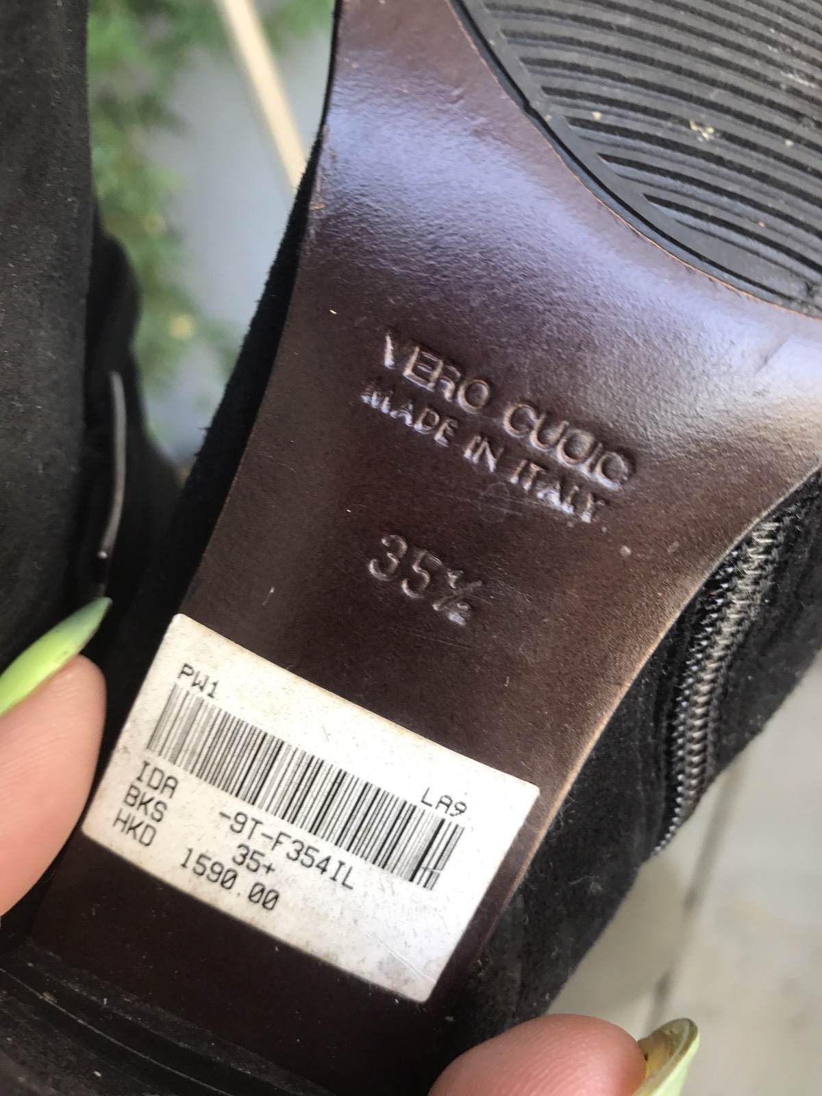 IDA MARCHINI $203 Made in Italy Womens Black Suede Ankle Boots Sz 35.5 / US 6