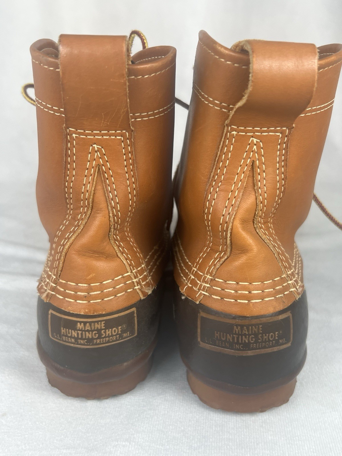 Vintage LL Bean Women’s Unlined Maine Hunting Shoe Duck Boots Brown Size 7