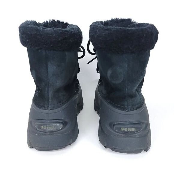 SOREL Snow Angel Womens 6.5 Insulated Waterproof Winter Boot Black Warm Leather