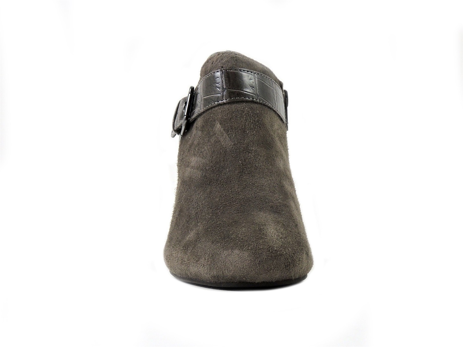 Alfani Women’s Shirlee Booties Warm Grey Leather & Croco PU Size 5.5 M