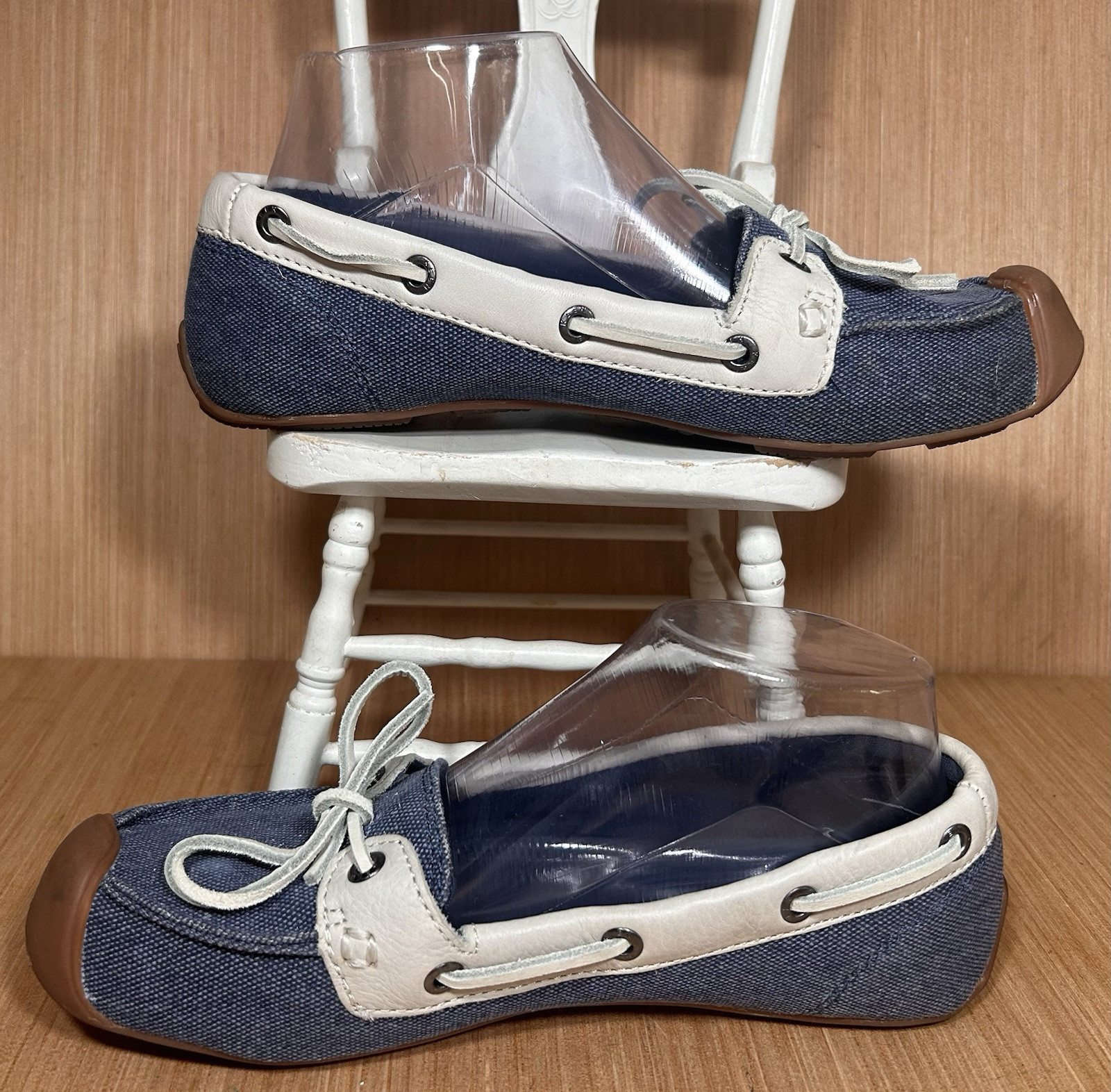Keen Catalina Ensign Blue Canvas 1 Eye Boat Shoe Women’s Size 8