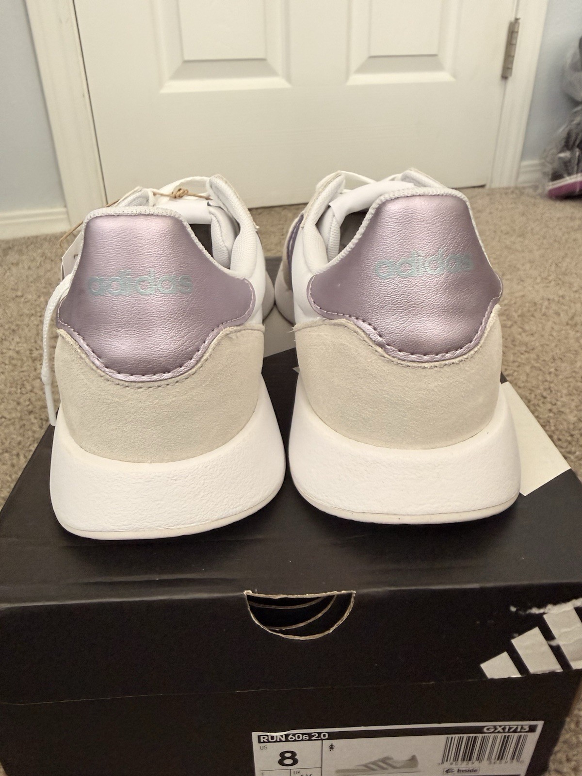 adidas Run 60s 2.0 GX1713 Women’s Low Top Lace-Up Colorblock Sneakers