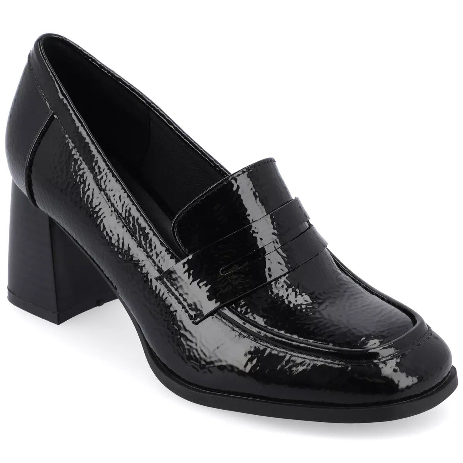 Journee Women’s Tru Comfort Foam Loafer Stacked Heel Pumps – Size 9.5 (Open Box)