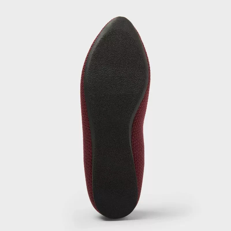 Women’s Claire Knit Washable Flats – A New Day Burgundy size’s 6,7, 8,8 1/2 nwt