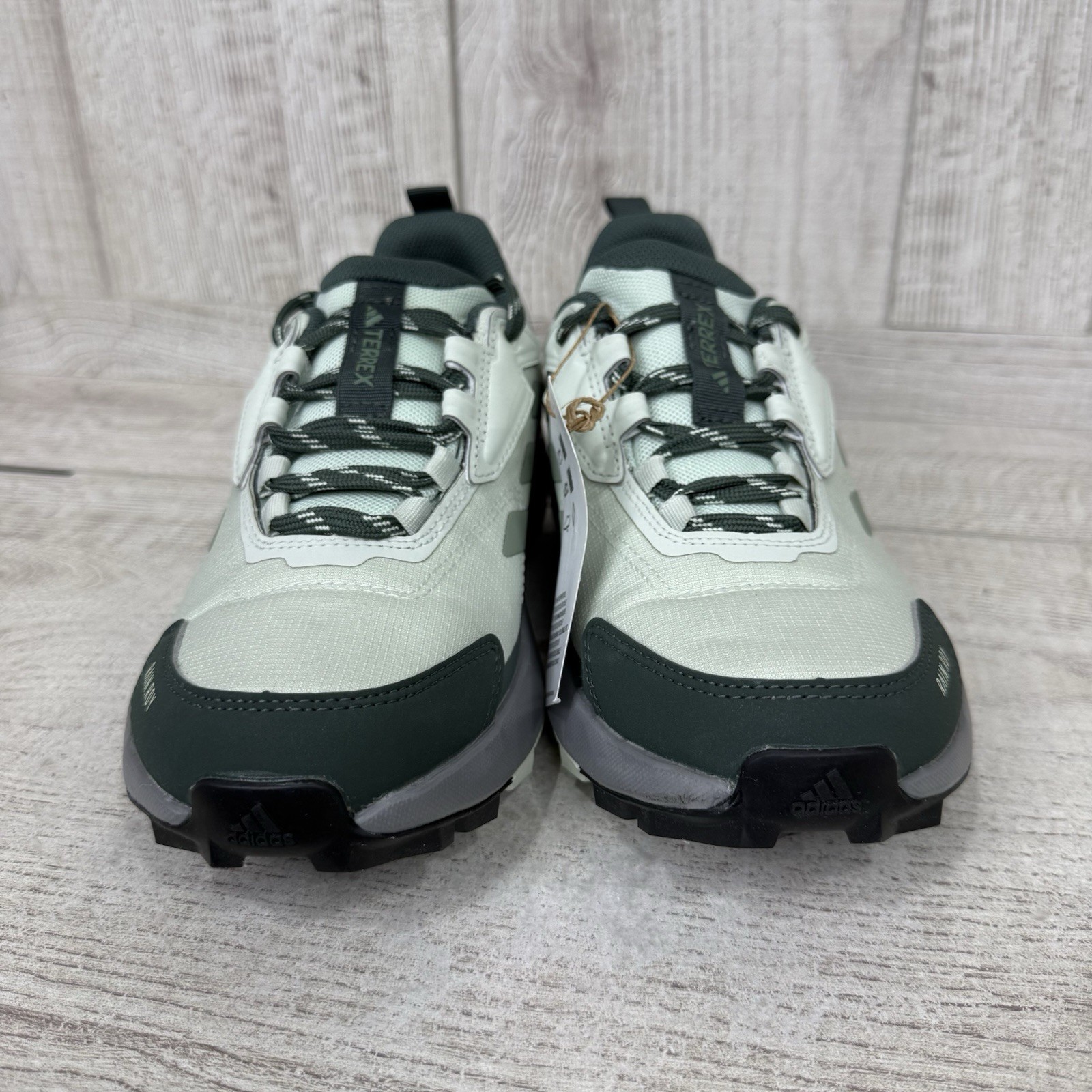 adidas Terrex Anylander Rain.Rdy Hiking Womens Sz 7 Green Sneakers Shoes JI1320