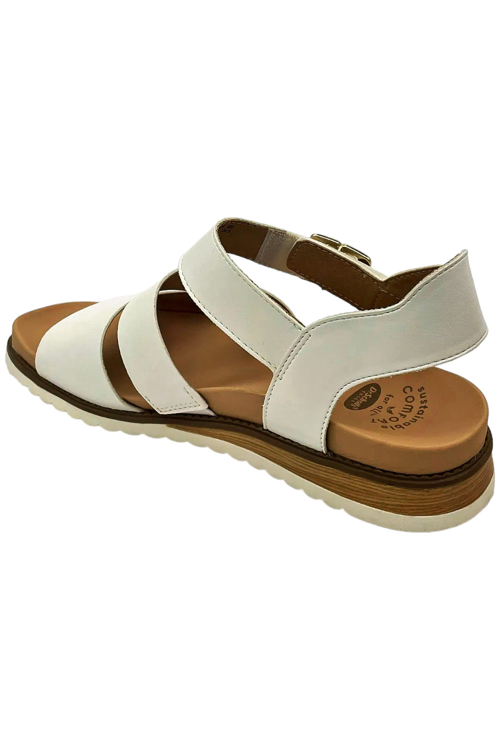 Dr. Scholl’s Women’s Island Glow Buckle Sandals White