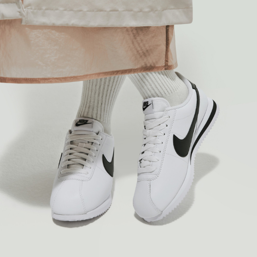 Nike Cortez Women’s Leather Sneakers White Black DN1791-107