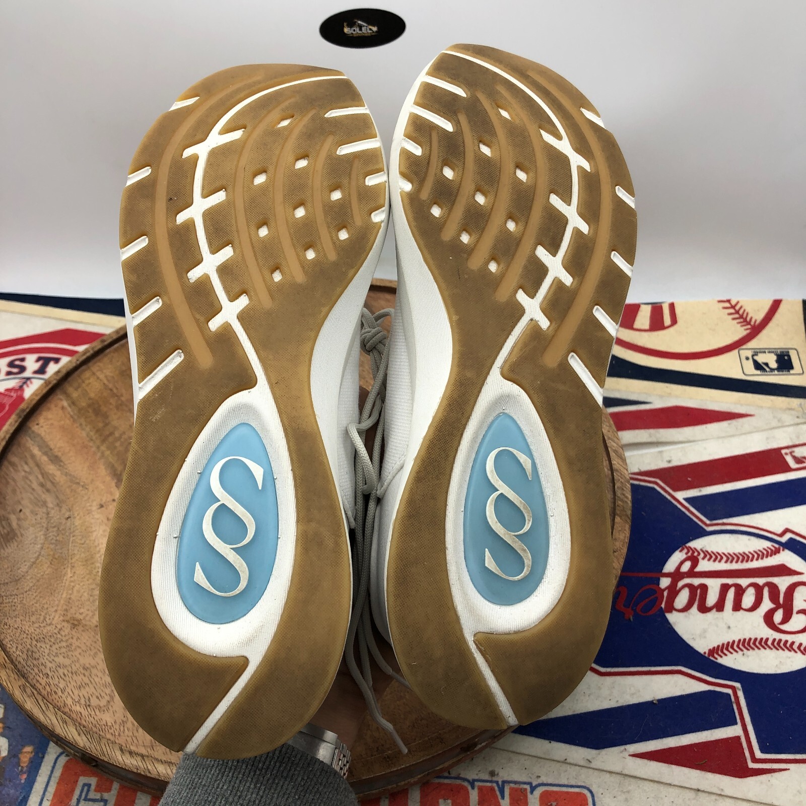 Saysh One Women’s White Blue Lightweight Allyson Felix Shoes Sneakers Size 7.5