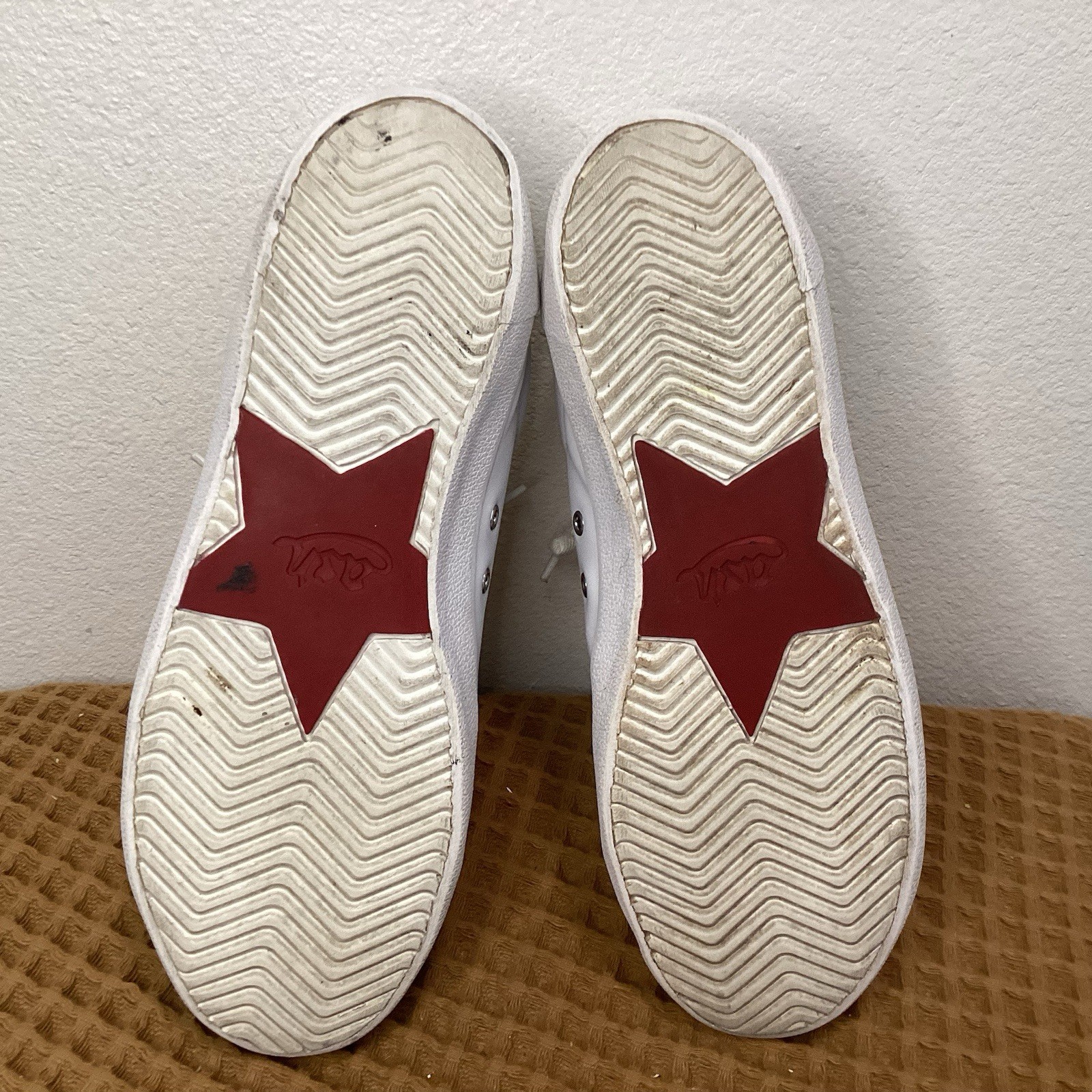 Ash NIRVANA Women’s Zip Details Sneakers EU 40 US 9 White Leather