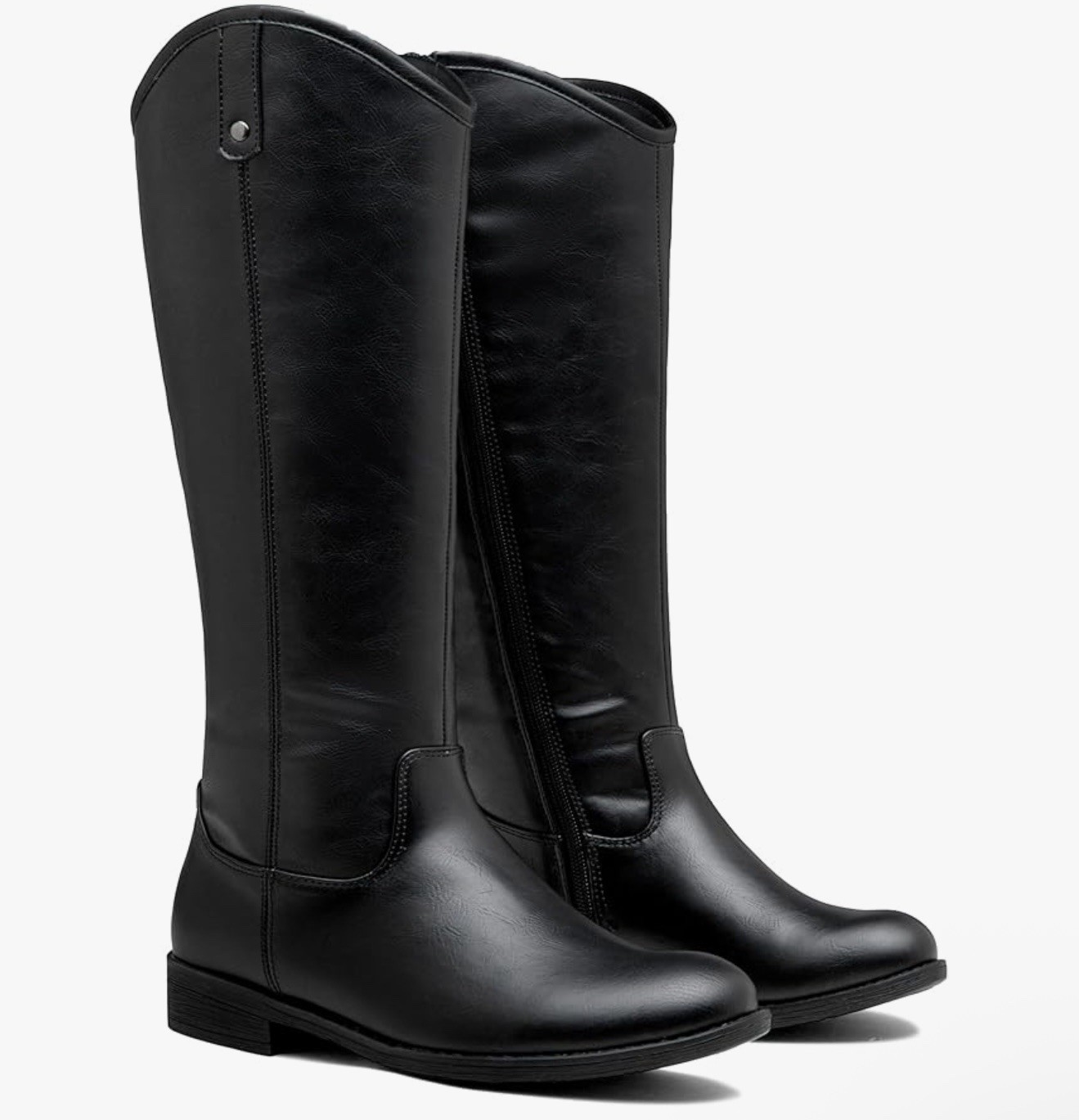 Vepose New York Knee High Boots Womens Size 9 Black Side Zip Shoes Equestrian