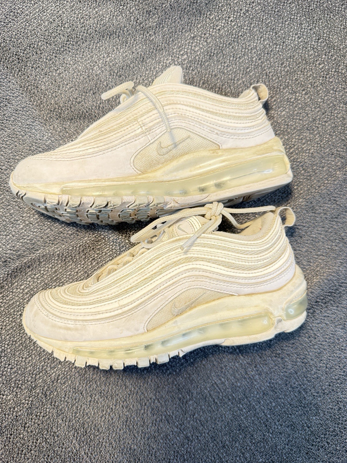 Nike Air Max 97 Pure Platinum Beige Low Top Lace-Up Women’s Sneakers 921733