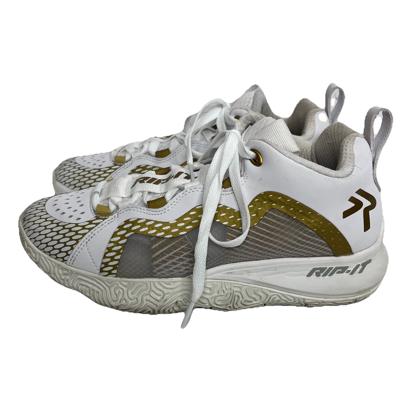 RIP-IT Women’s Future Volleyball Shoe White/Gold Size 8.5 US
