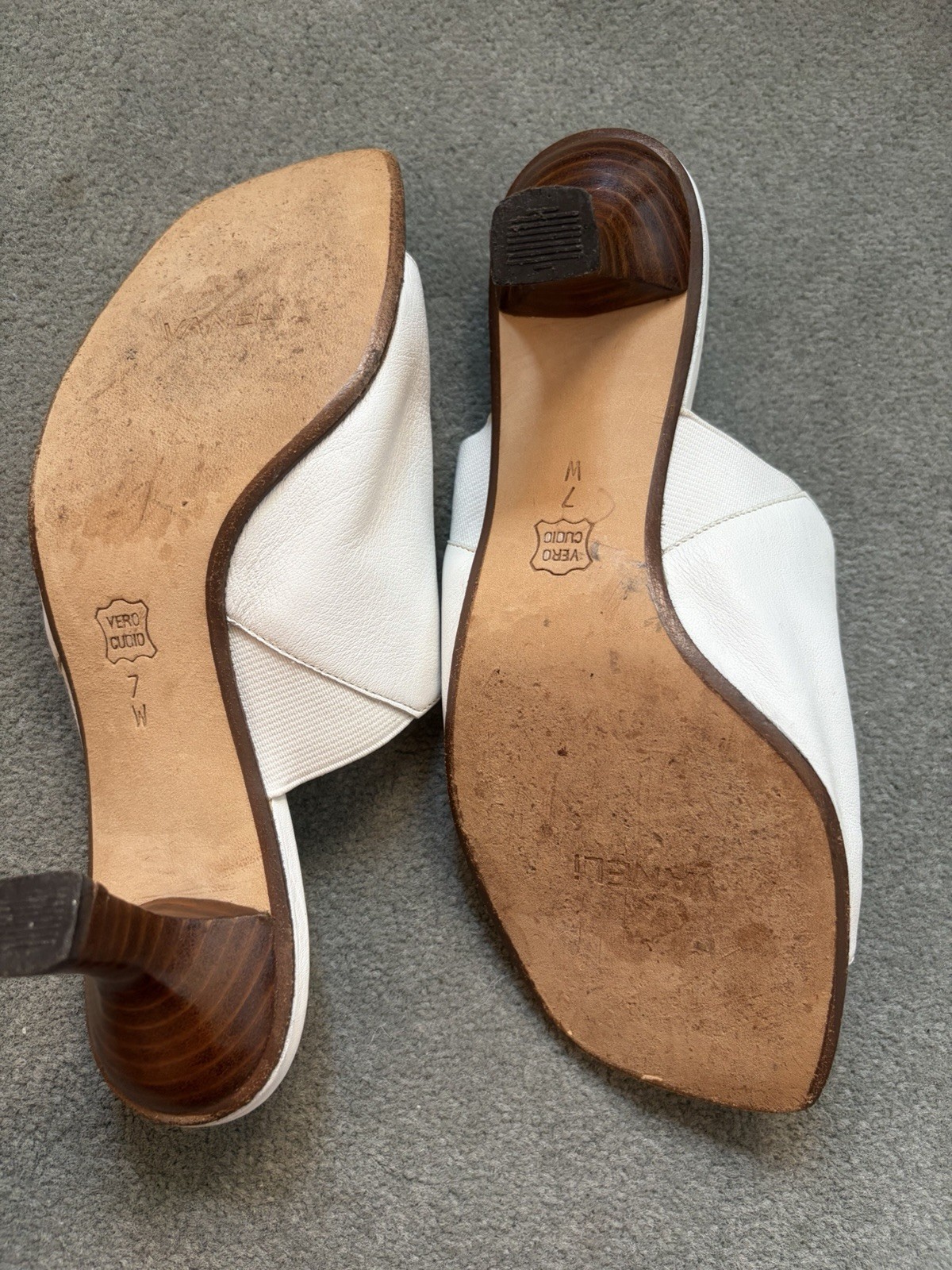 White Van Eli Party ShoesComfortable Hill Genuine Learher Size 7W Excell Cond