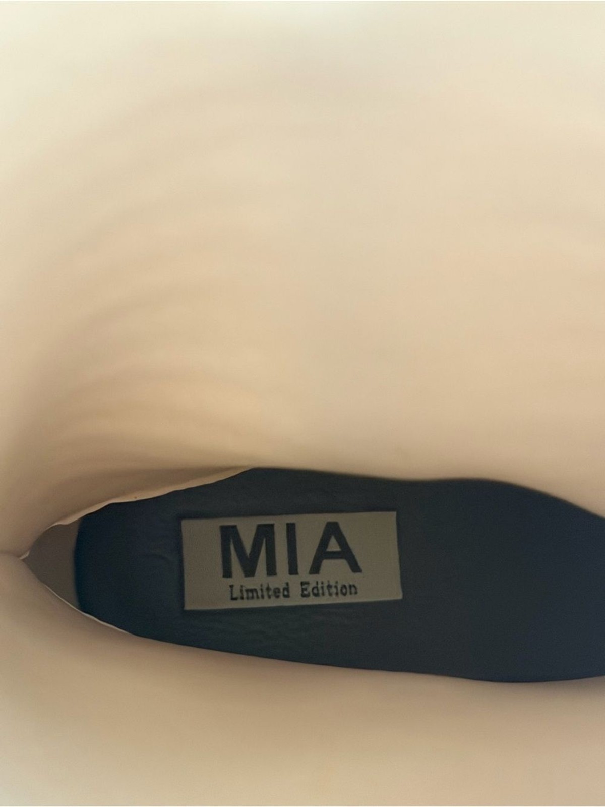 MIA Cream Knit Western Mid-Calf Boots