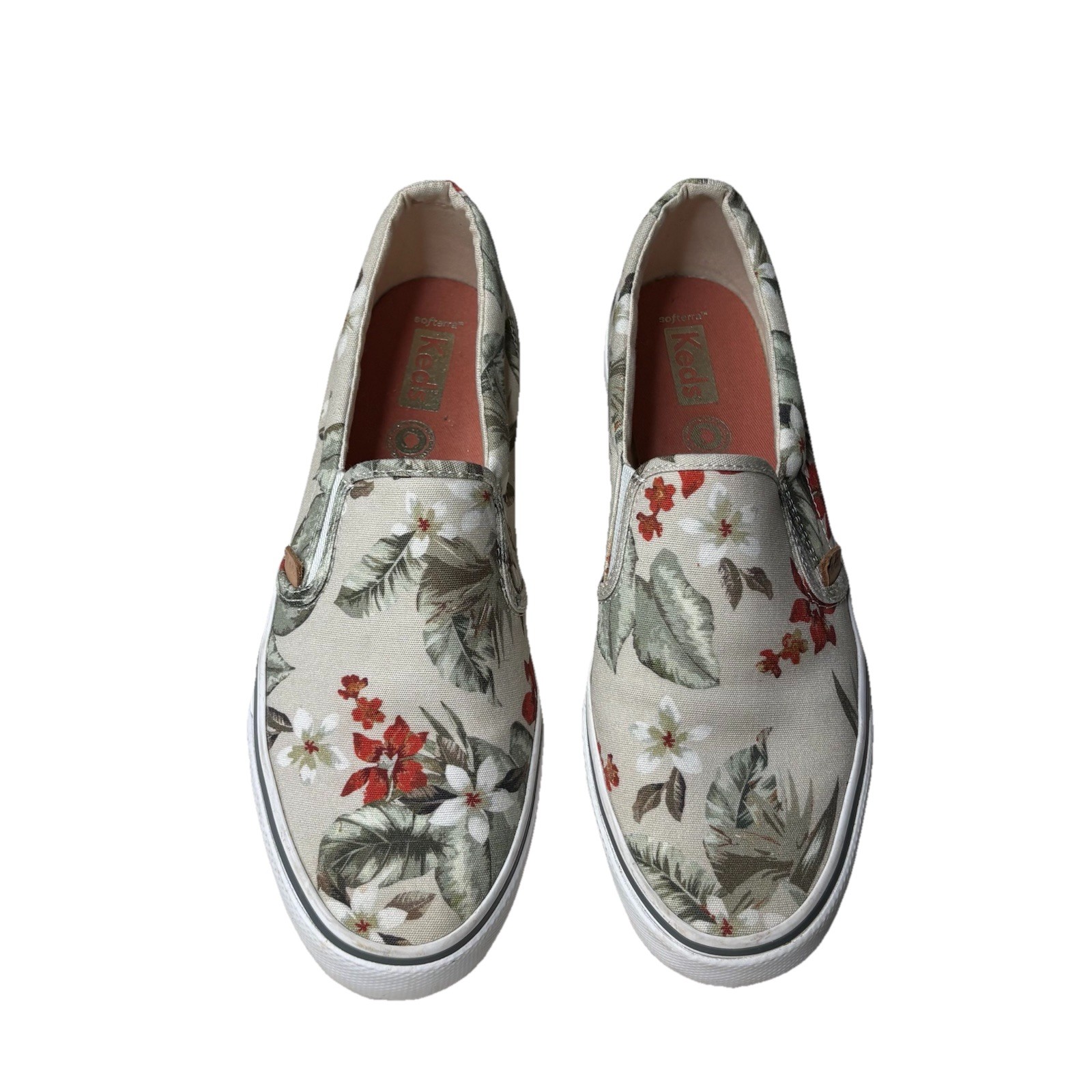 Keds Jump Kick Slip On Tropical Beige WF64967 Sneakers Comfy Casual Women’s 9
