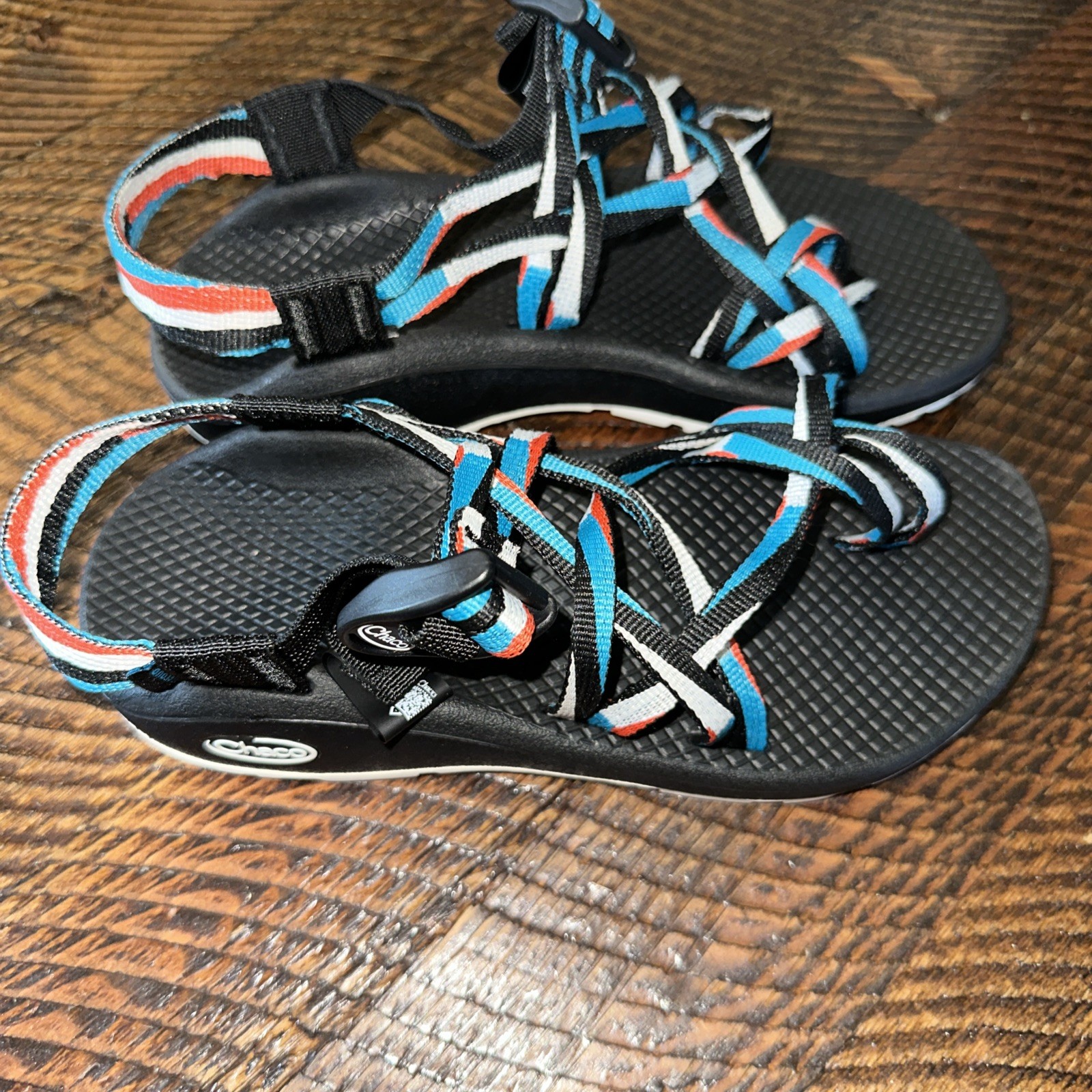 NWOB Chaco Z Cloud X2 Candy Webbing Hiking Camping Travel Ready Size 6 women