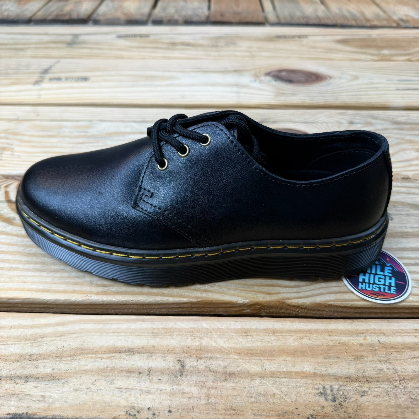 Dr. Martens Zavala Lo LA004 Black Leather Oxford Shoes Women’s 7 New No Box