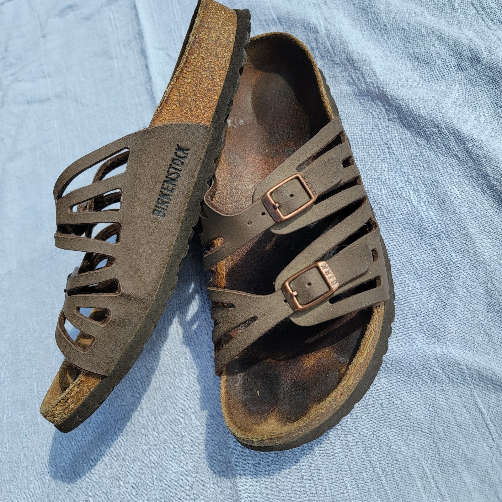 Birkenstock Granada Sandals Brown Leather Women’s 39 EU Narrow