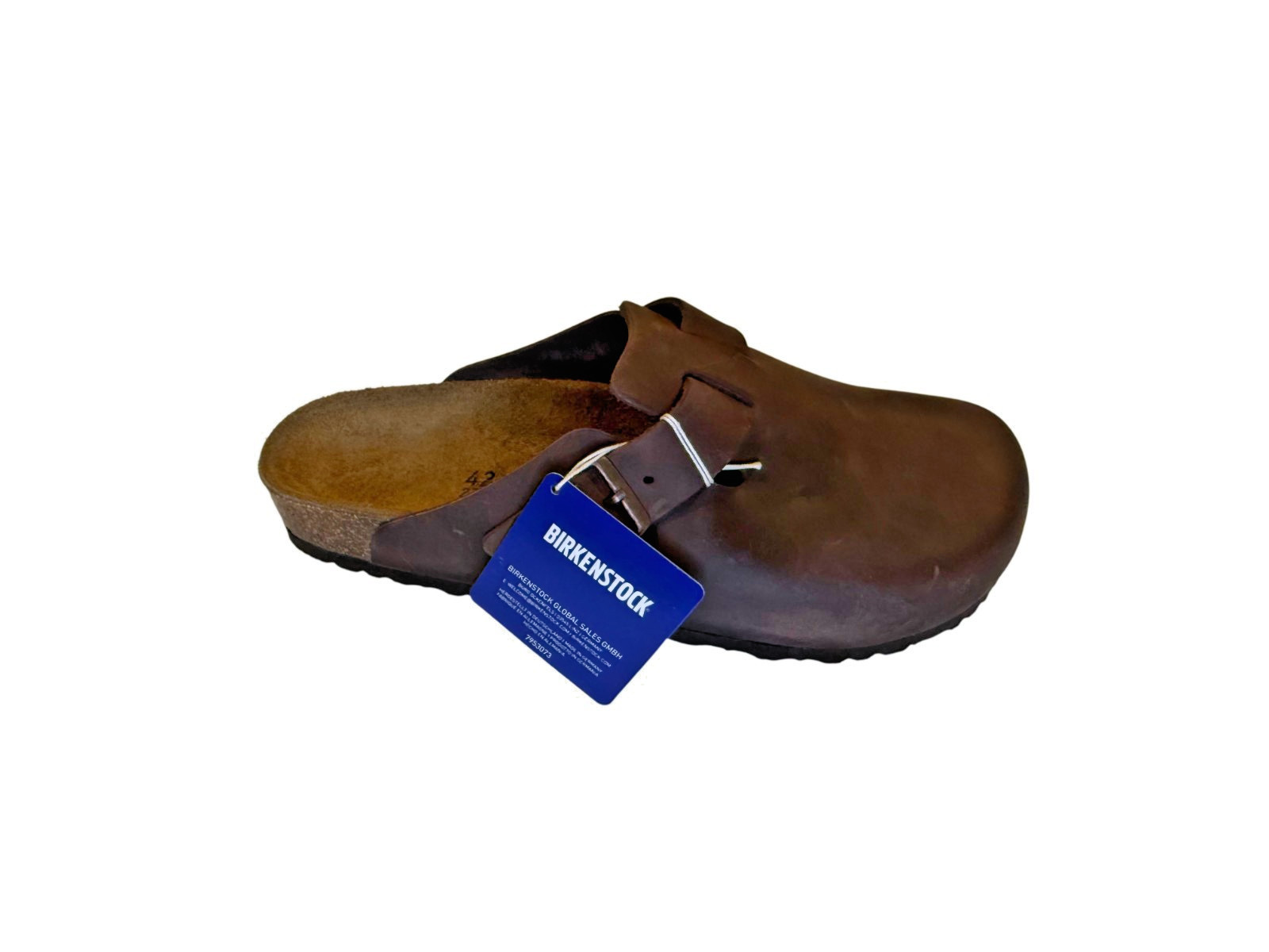 New with tags Birkenstock Boston clogs size 42. Brown leather.