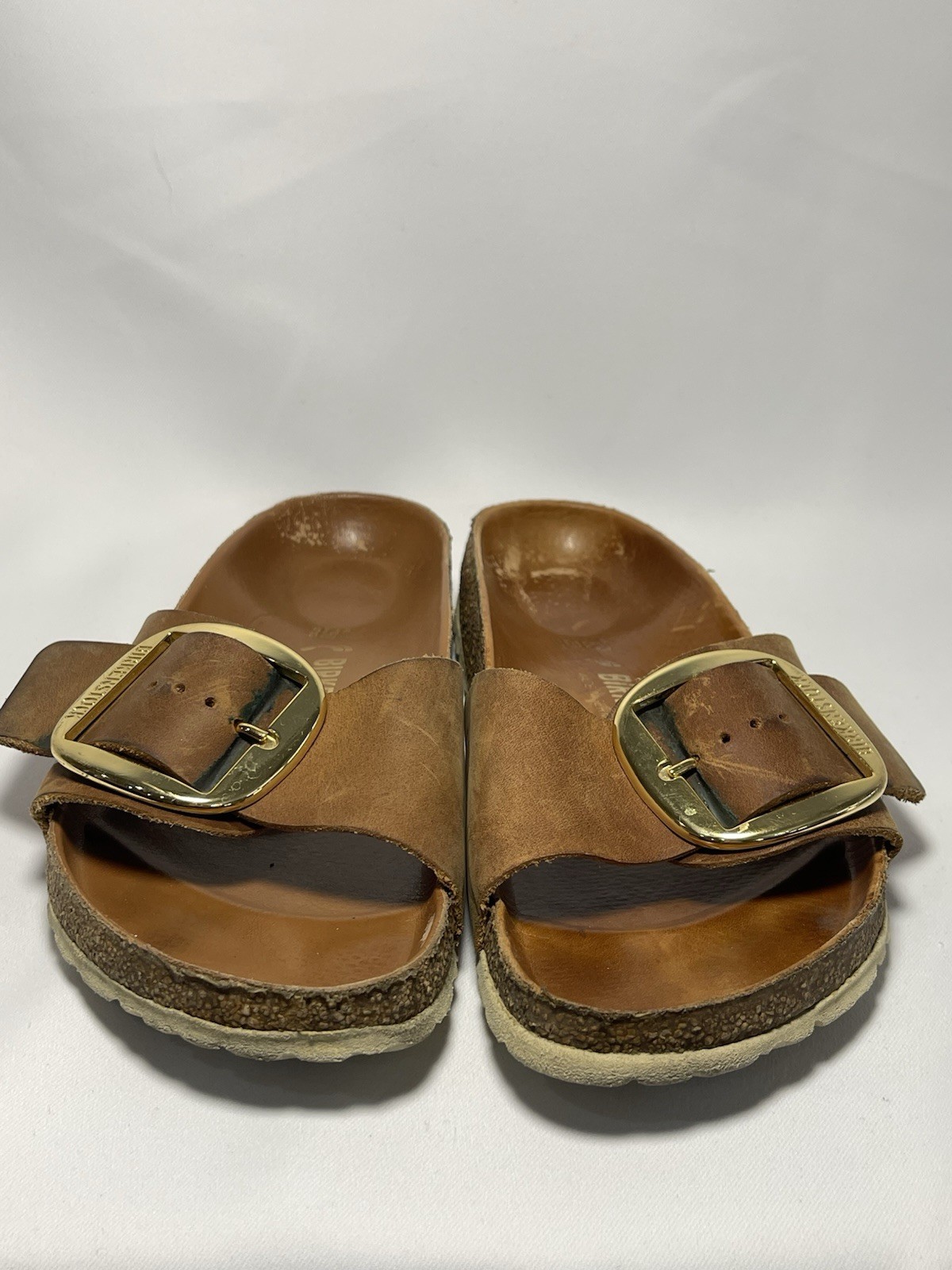 Birkenstock Madrid Big Buckle Women’s Sandals – Cognac EU 39 Narrow