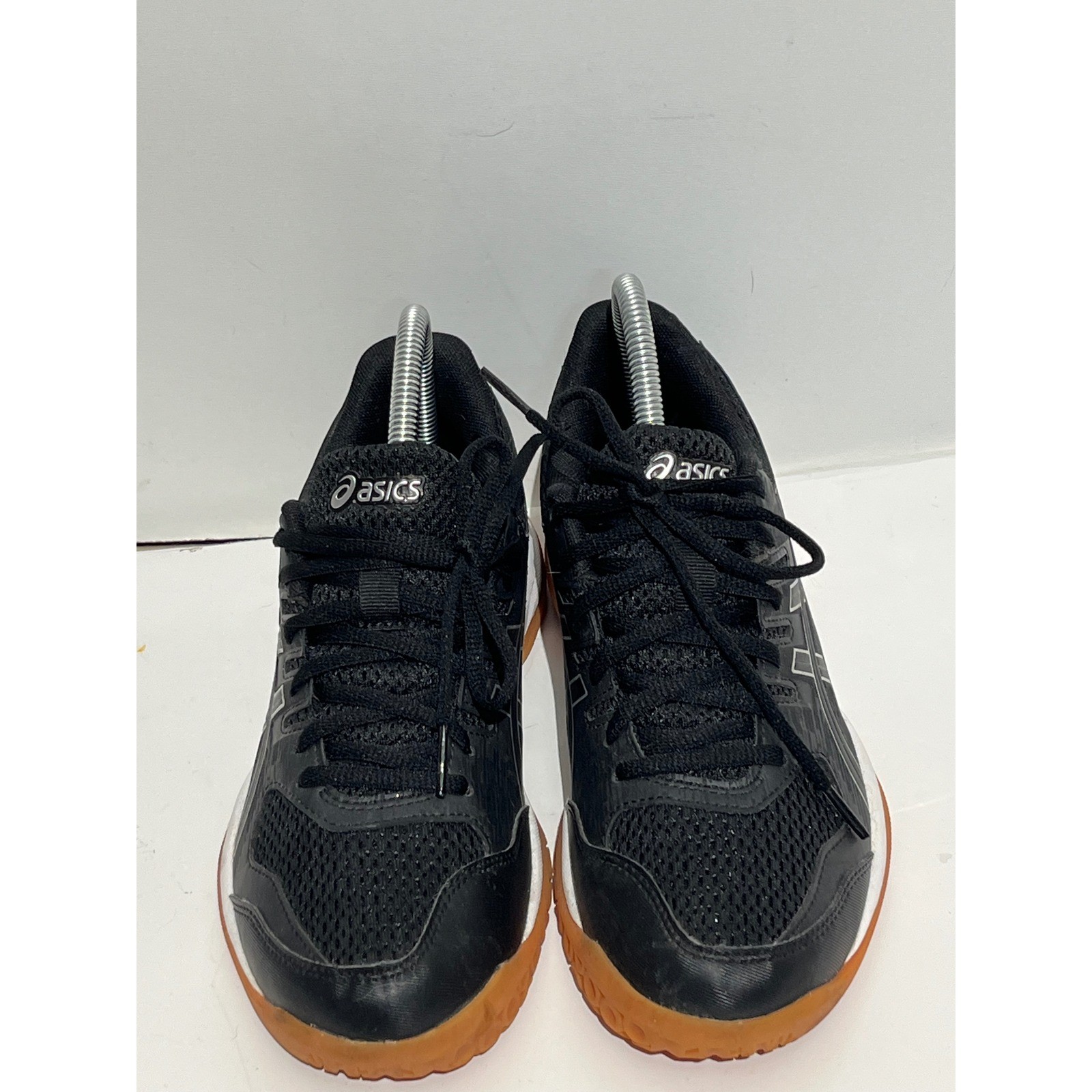 Asics Gel-Rocket 9 Volleyball Shoes Black White Gum Sole Indoor Court Sneakers