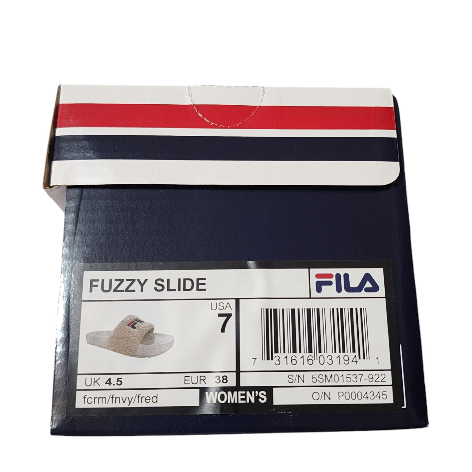 Fila Women’s Fuzzy Drifter Slide Sandals Size 7 NWT