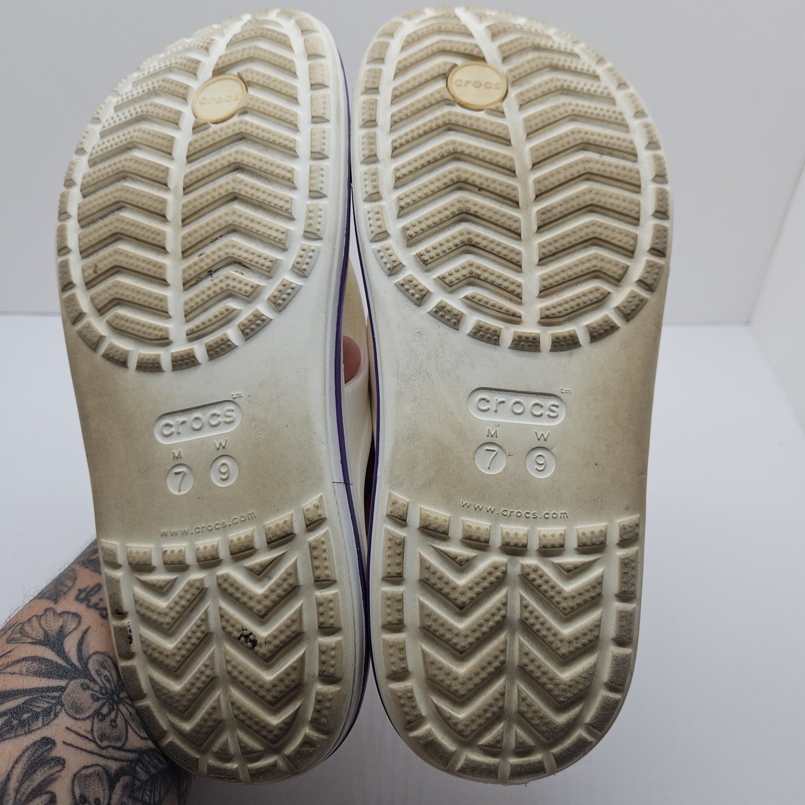Crocs Bayaband Tie Dye Mania Flip Flops Shoe Thongs M7 W9