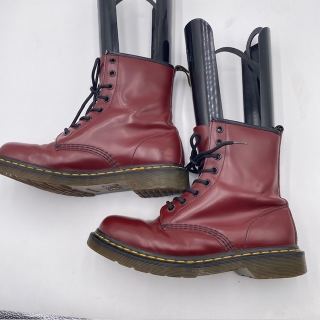 Dr. Martens 1460 Smooth Leather Combat Boots Womens 9 Oxblood Red 8-Eye 11821