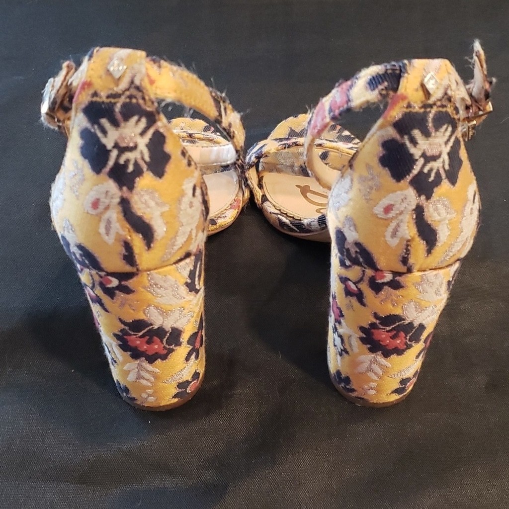 Sam Edelman Yaro baroque fabric heeled sandal