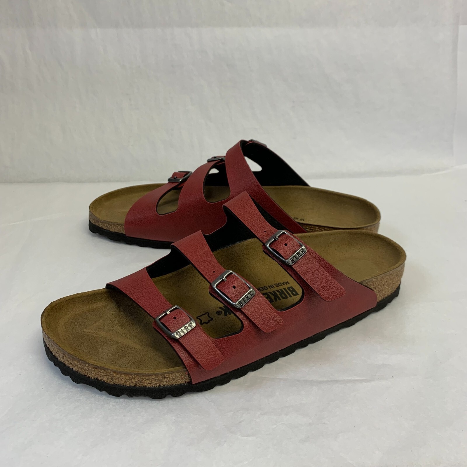 Birkenstock New w/o Box Florida Fresh Pull Up Bordeaux Birko Flor N Select Size