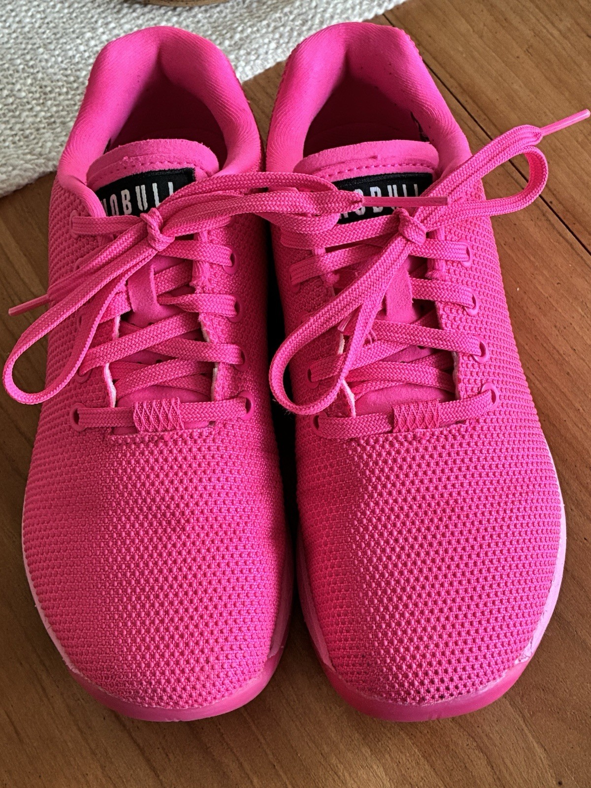 NOBULL Women’s Pink Knit Lace-Up