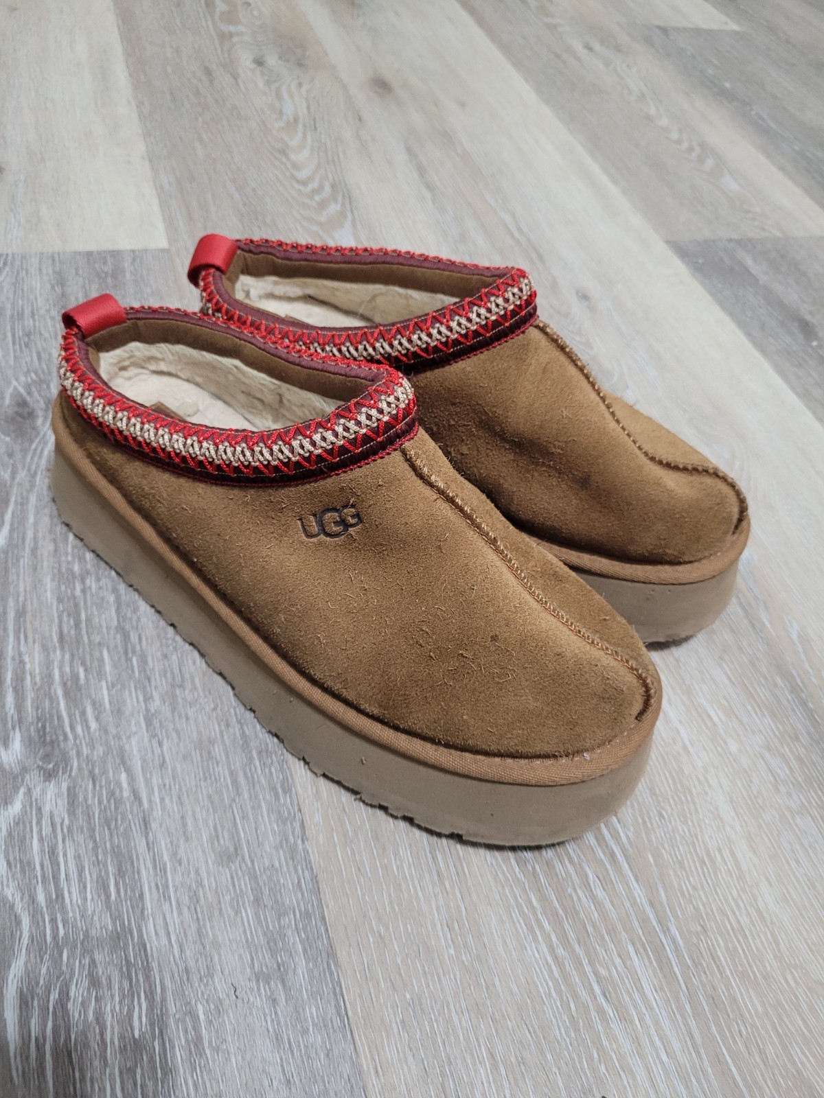 Ugg Tazz II Slip On Womens Shoes Clogs Size 9 Brown Tan