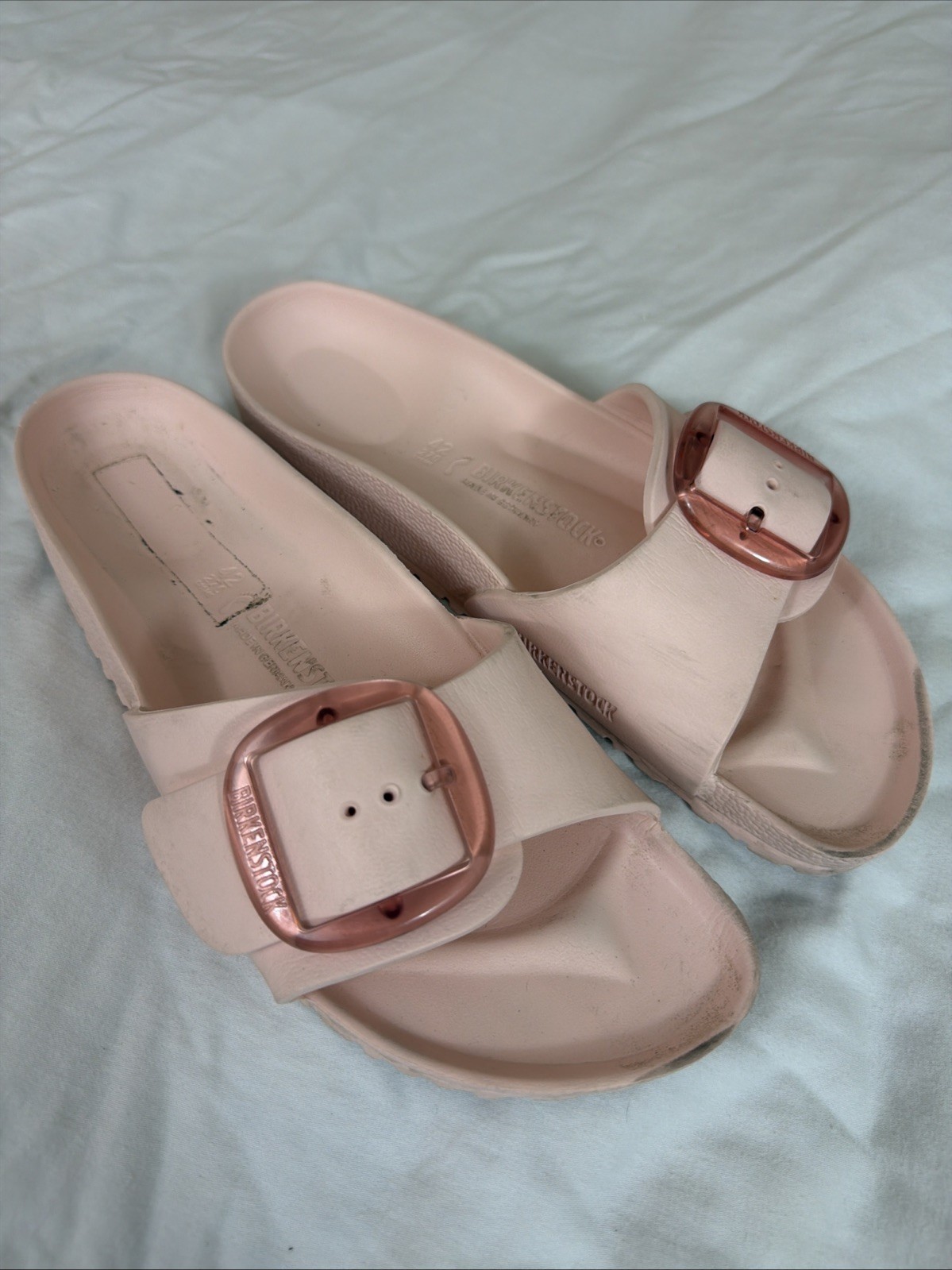 Birkenstock Madrid Big Buckle EVA Sandals Light Rose Size 42 Womens 11