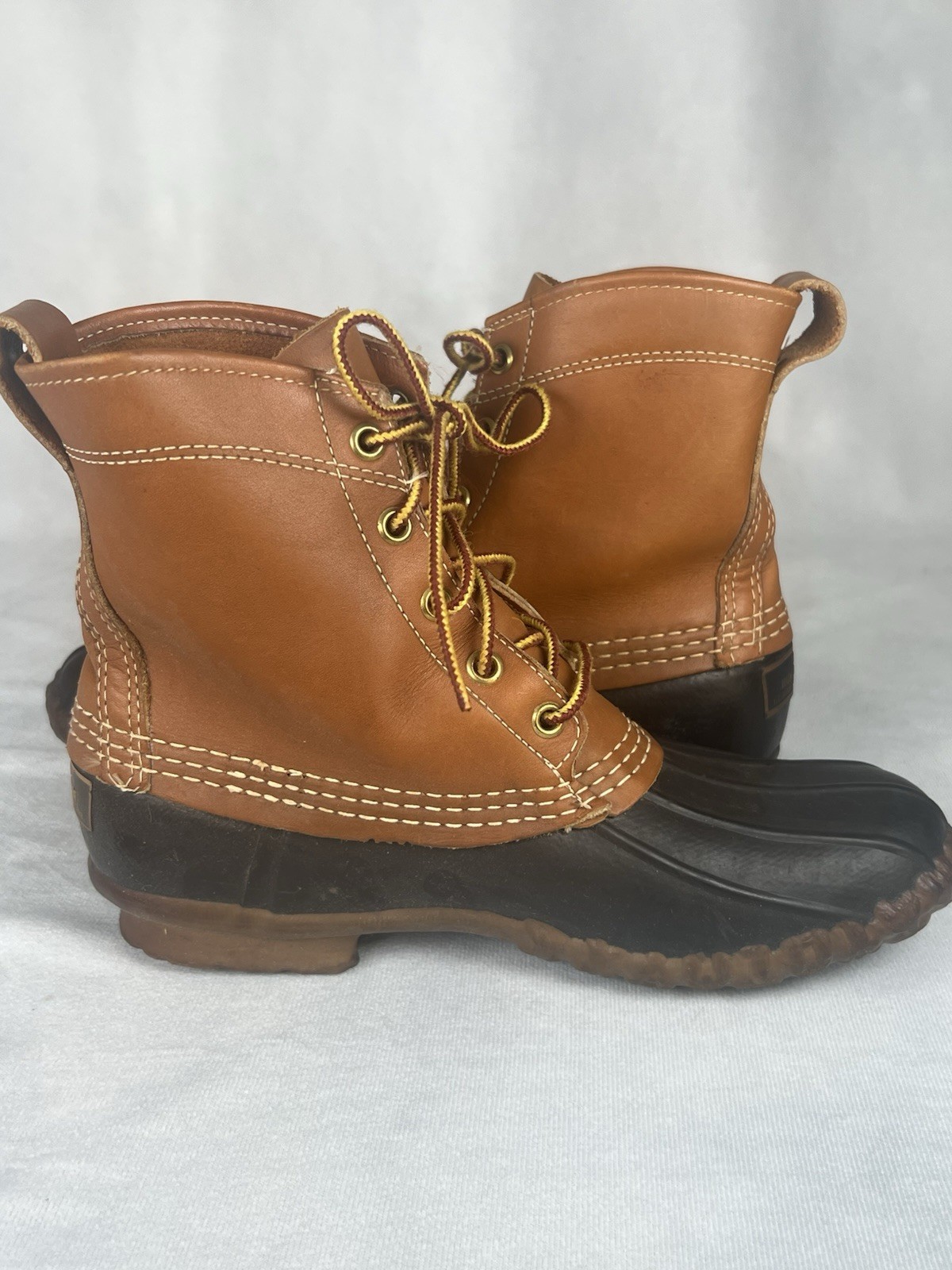 Vintage LL Bean Women’s Unlined Maine Hunting Shoe Duck Boots Brown Size 7