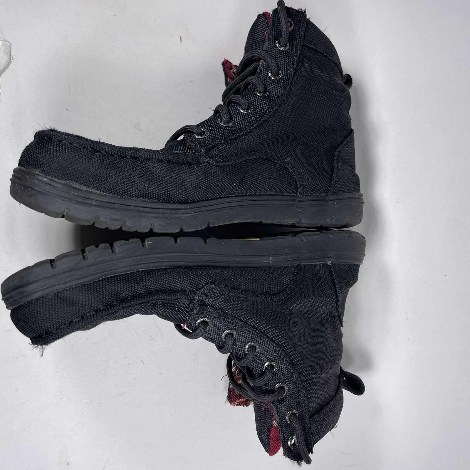 Lems Canvas Boulder Boot Black Flannel Lined Barefoot EU 40 / M 7.5/ W 9