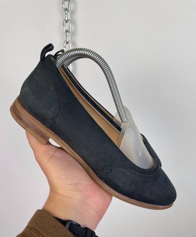 ladies clarks heels navy leather 39.5 #6YTK