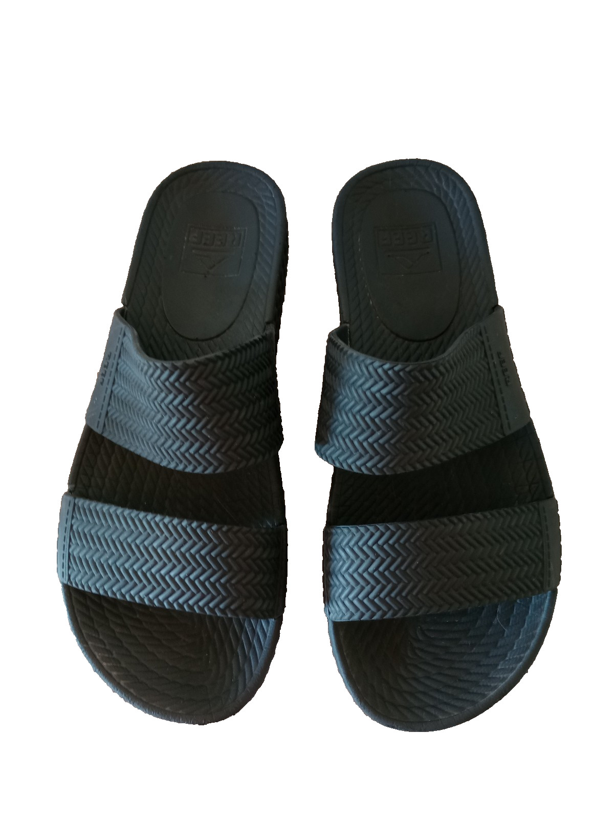 REEF Women’s Water Vista Black Slide Platform Slides Sandals Size 7 Beach Ocean