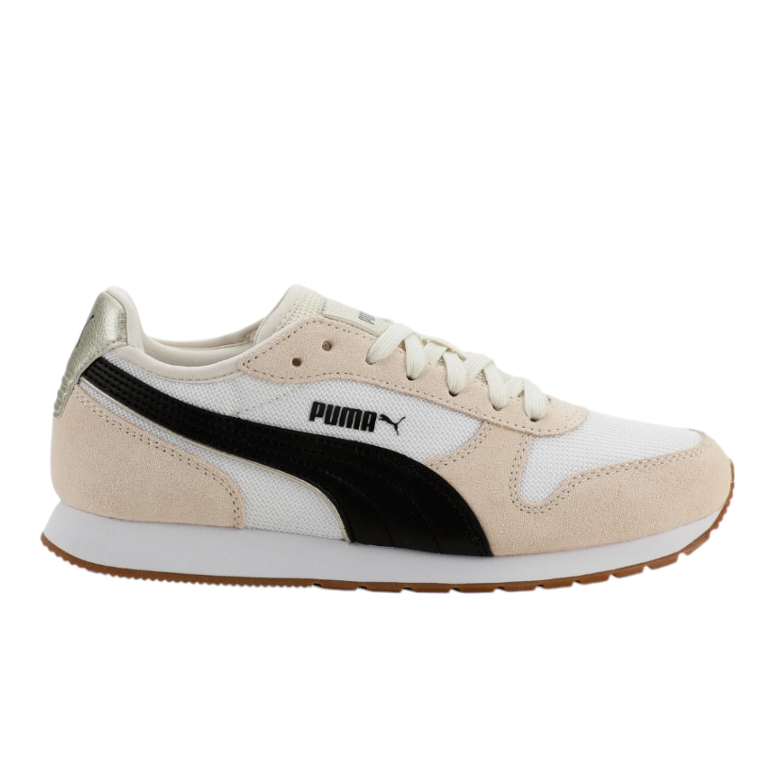Puma Women’s Jogger Sneaker Running Walking Athletic Shoes Lace Up Cream / Green