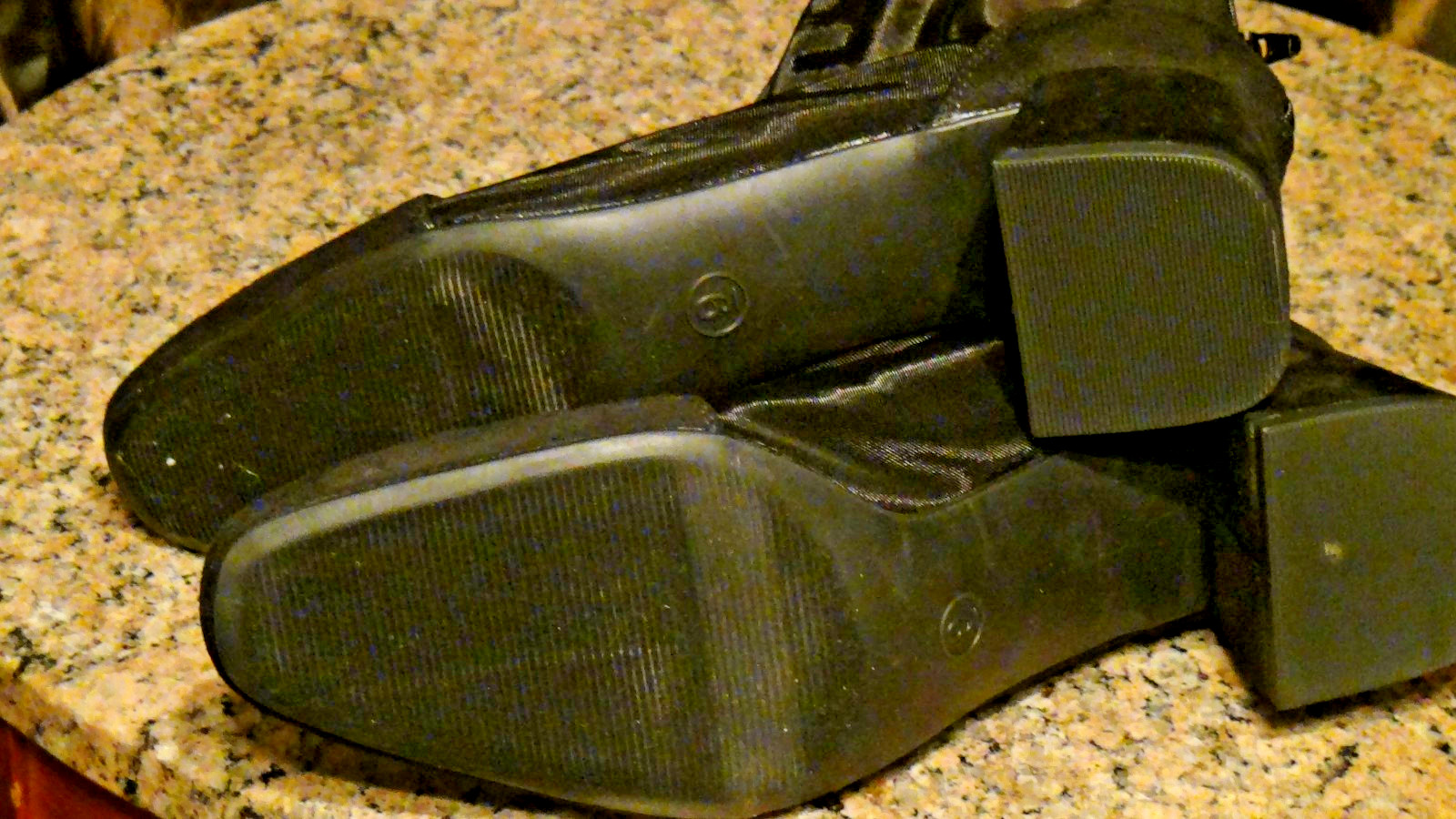 Women’s Celaena Mid-calf 1.75″ Heel See-thru Boots Size 9 Black A New Day