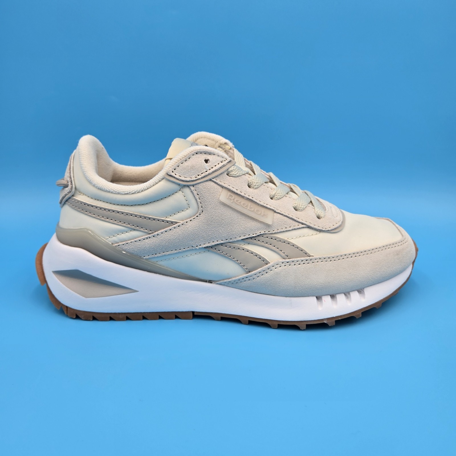 REEBOK FORTE RACER SNEAKERS Natural/Silver Grey/Gum WOMEN’S AR30155W-CIT New