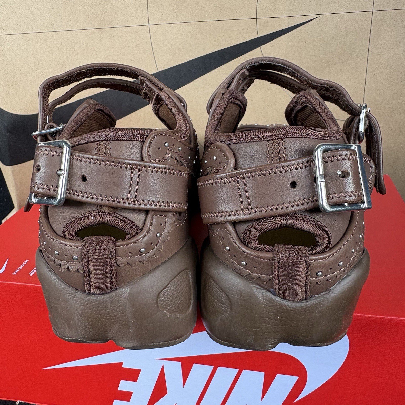 NEW Nike Air Rift Mary Jane Shoes British Tan Brown NBY IM7396-281 Women Size 6