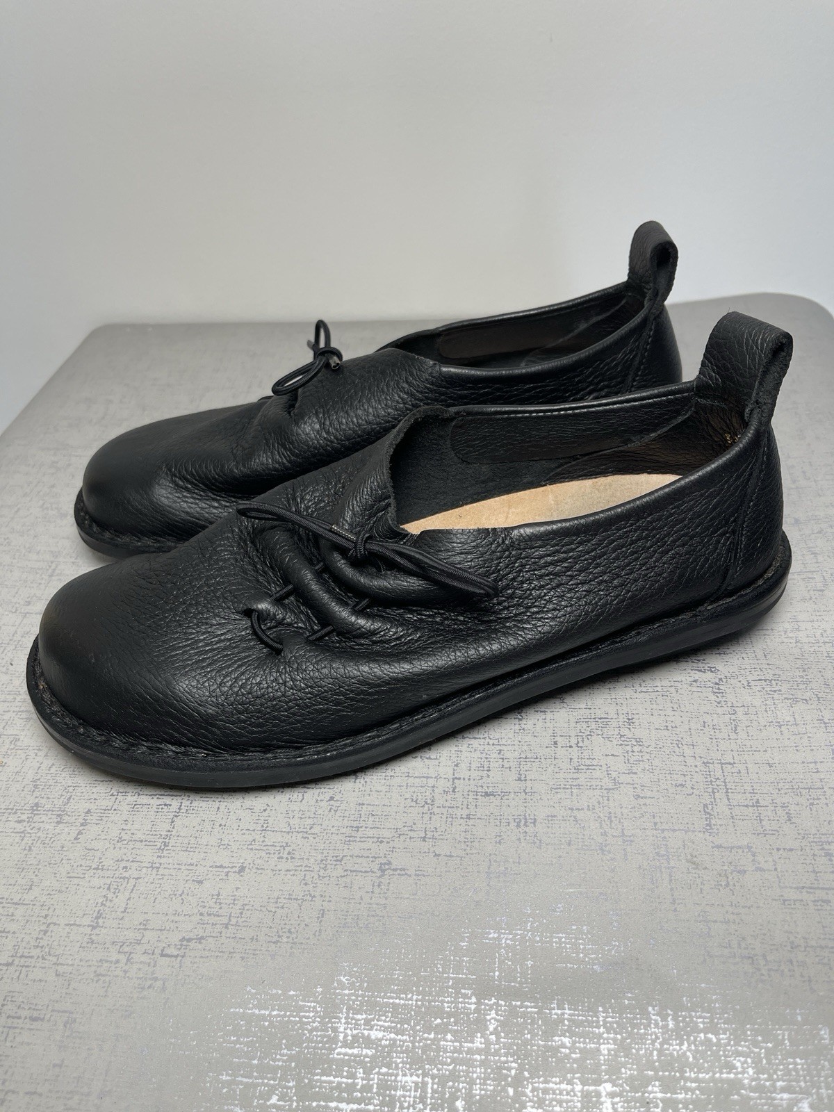 Trippen Soft Leather Braut Flats Luxury Comfort Shoes Loafer Black 39 /US 8.5