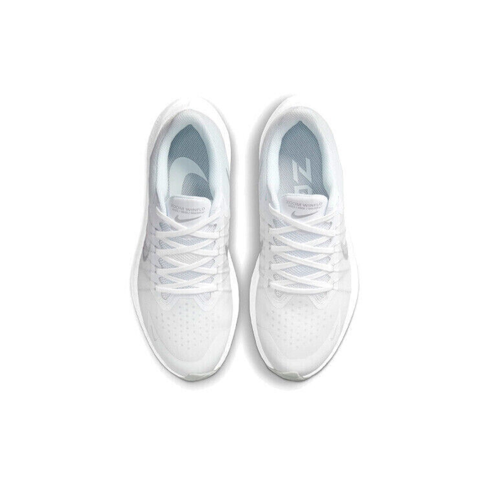 Nike Womens Zoom Winflo 8 Beige Running Shoes White/Metallic Silver US Size 7.5