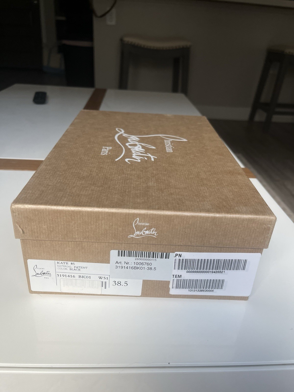 Christian Louboutin So Kate Pointed Toe Pump Black, Size 8.5US 38.5EU