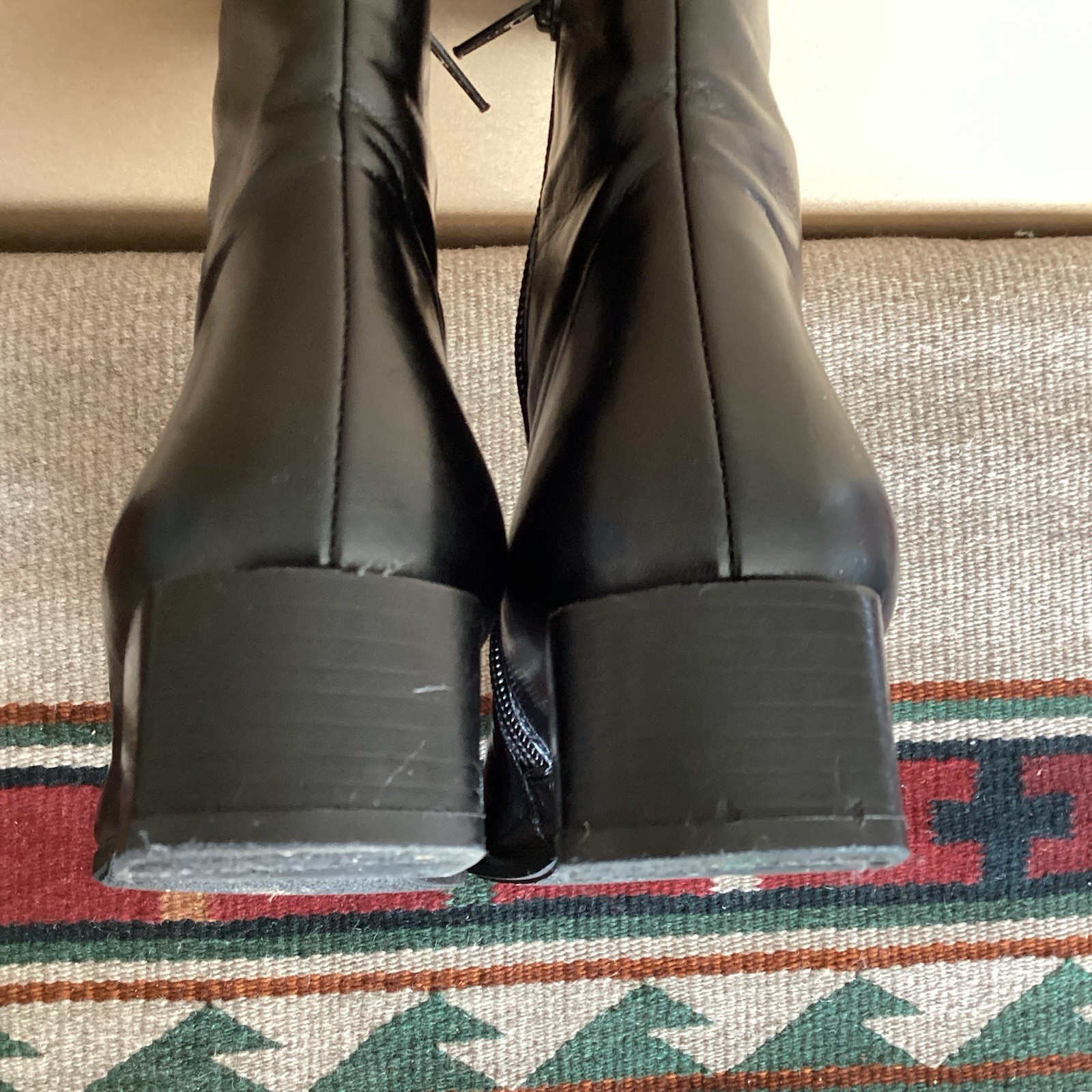 Paul Green Women’s Black Leather Ankle Boots Sz 5.5 Made in Austria Zip Comfort