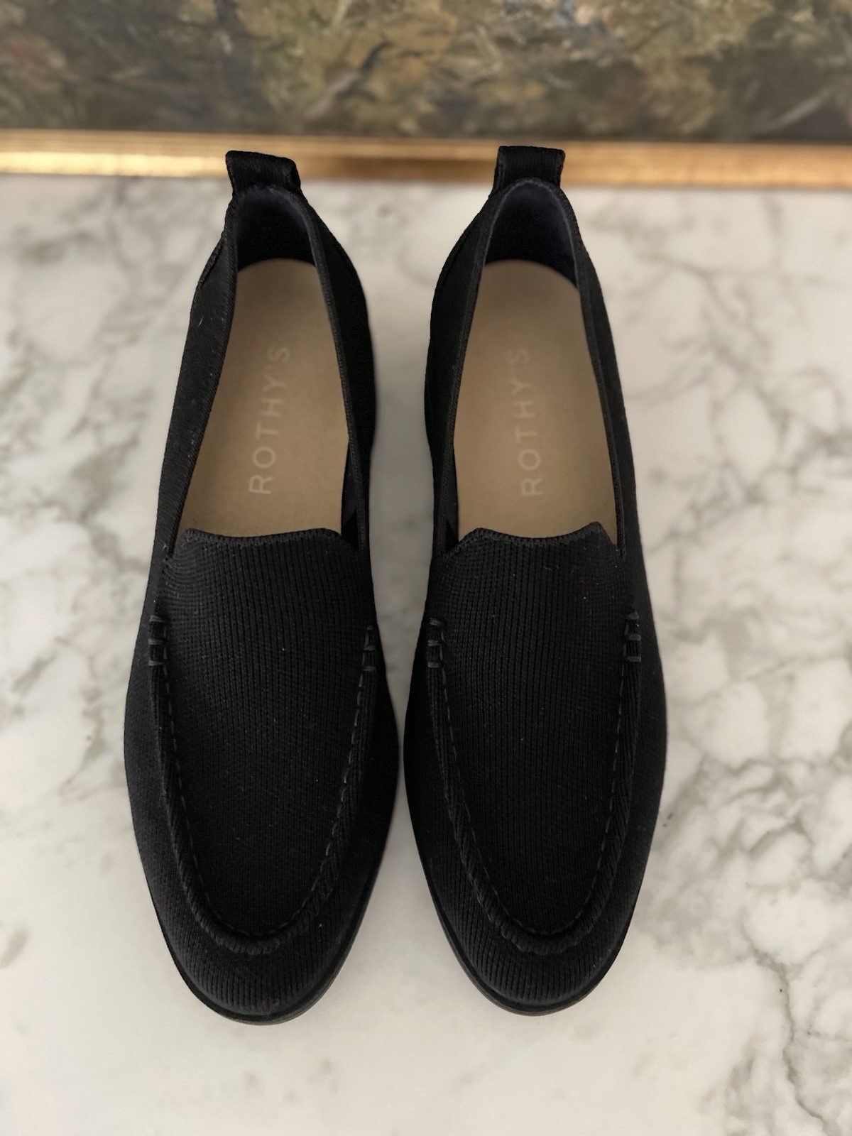 NEW Rothy’s The Lug Loafer Merino Wool Black RPET Size 8 Womens Eva Sole