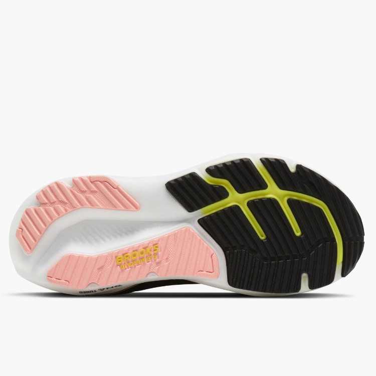 ATUH Brooks Glycerin GTS 23 Women’s Running Shoes Black Peach Nightlife Medium B