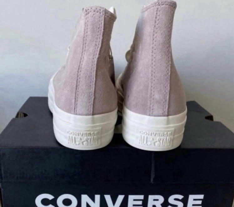Converse Chuck Taylor All Star Lift Platform Hi Stone Mauve Canvas A03728C