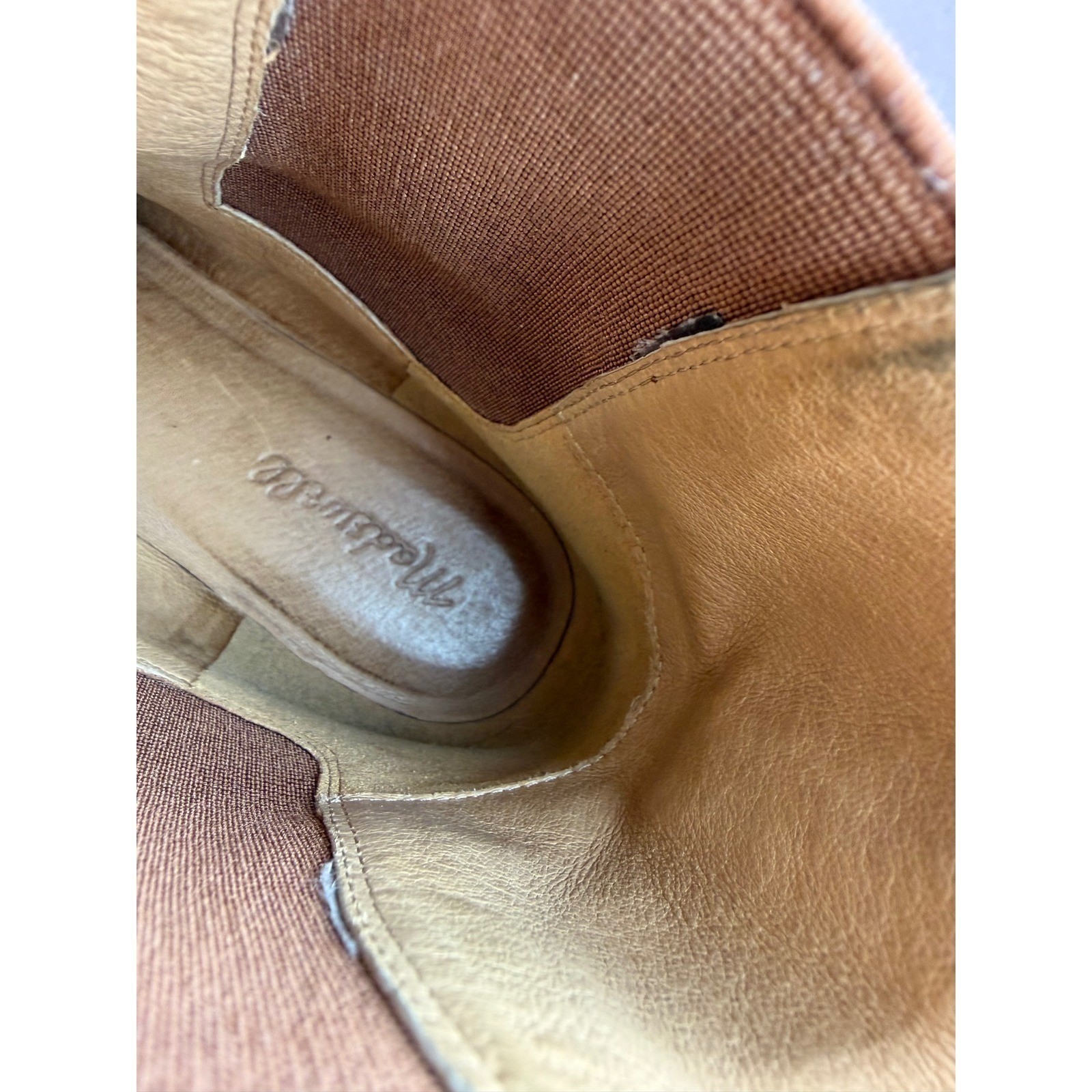 Madewell The Carina Boot English Saddle Brown Pebbled Leather Lug Chelsea Boots
