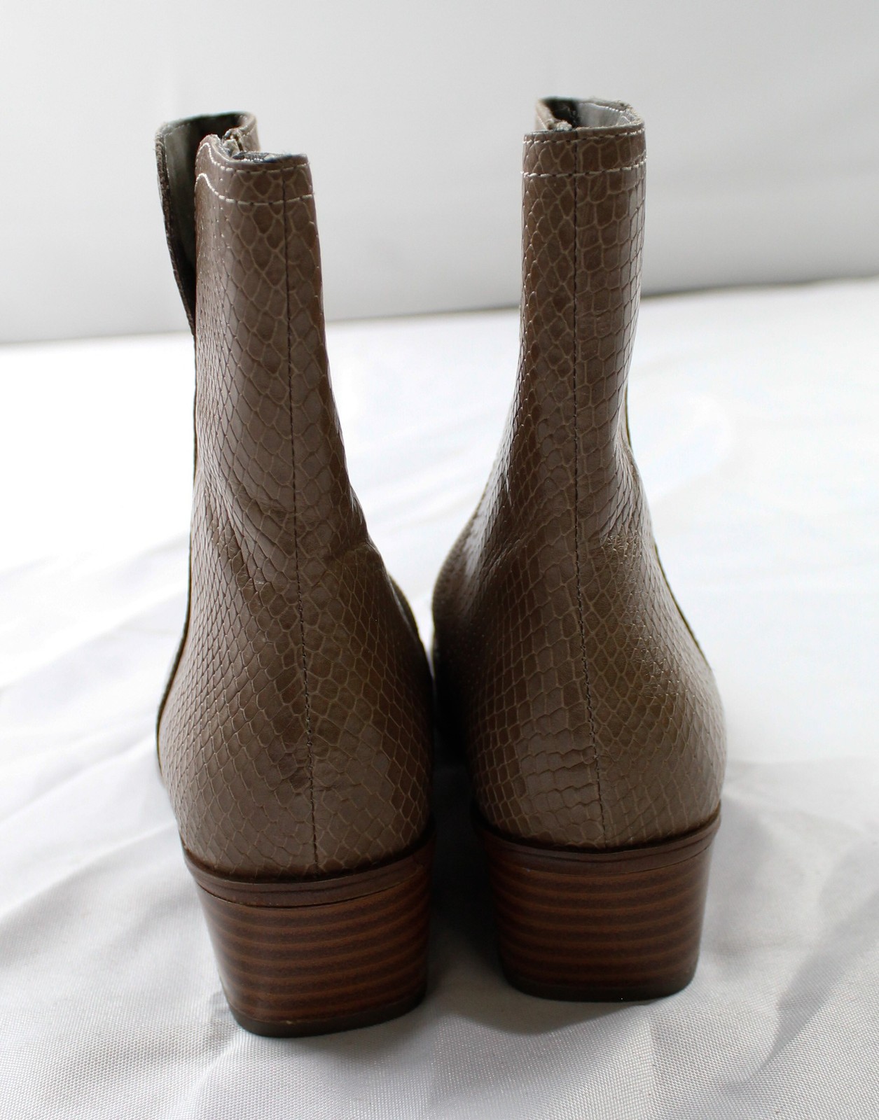 Rockport Women’s Geovana Snake Skin Ankle Boots LB3 Khaki US:6 UK:3.5 EU:36